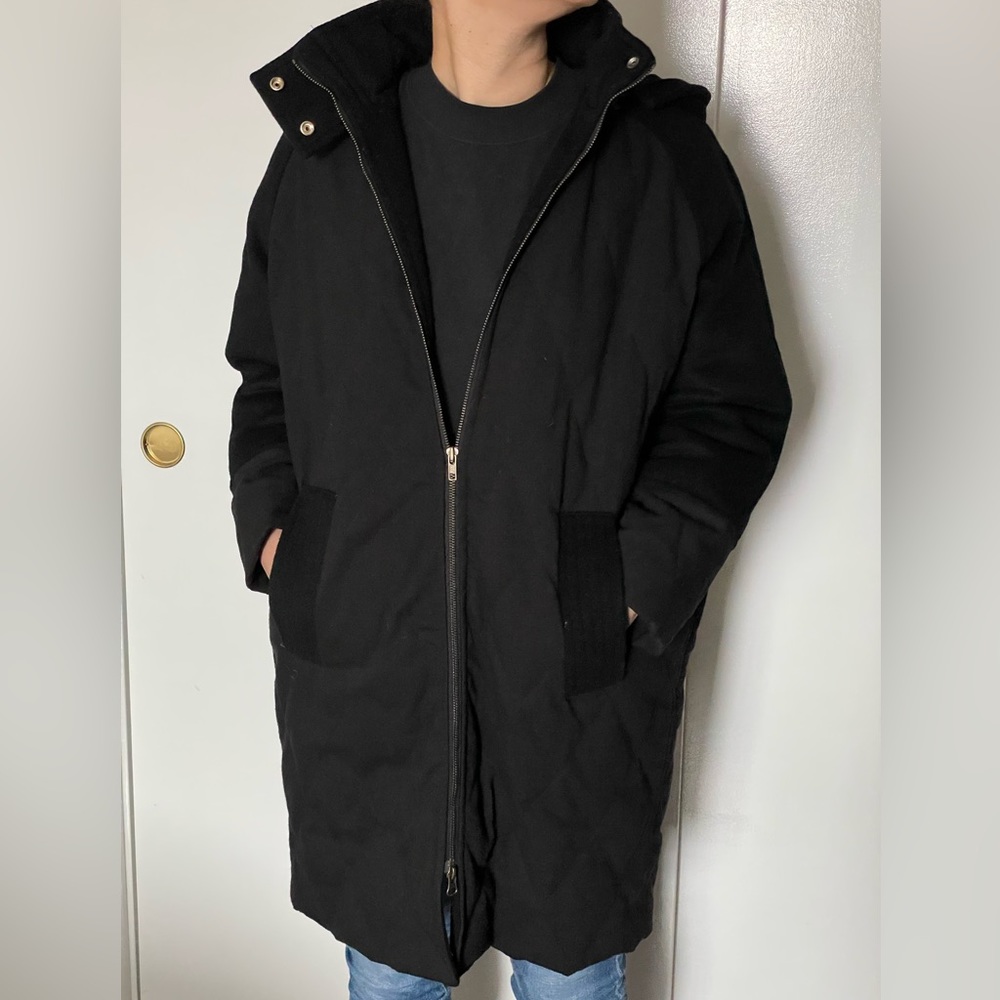 Oversized Cocoon Puffer Jacket w/ a Removable Hood